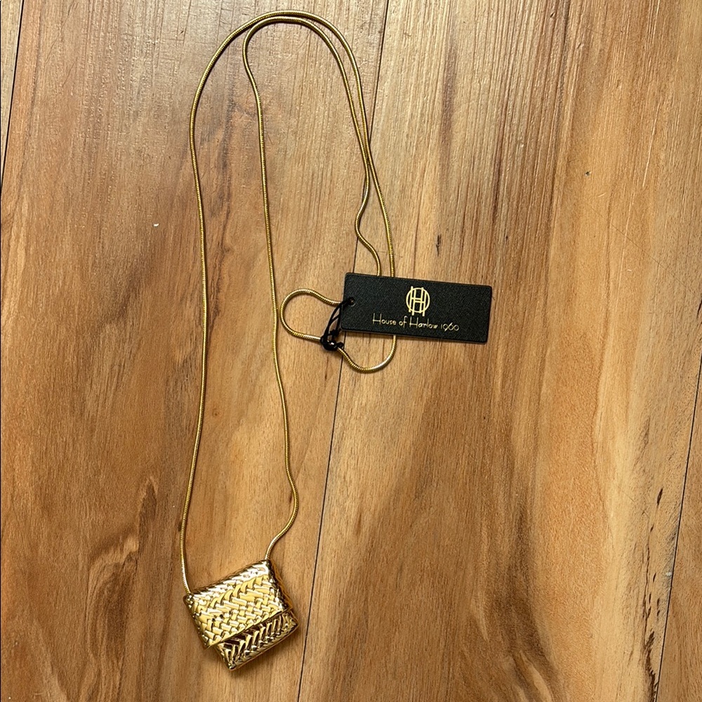 House of Harlow 1960 gold pendant necklace